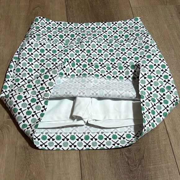 SWING CONTROL Golf Skort Skirt Size 6 Tennis Pickleball Golfball Print ~EUC - Picture 11 of 13